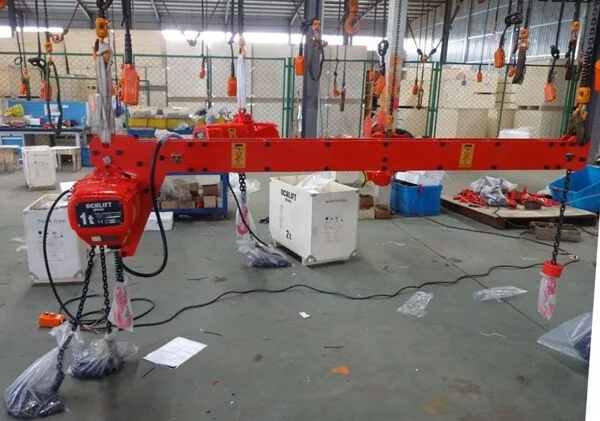 Таль цепная с двумя крюками OCALIFT 1т 6м ширина 2м