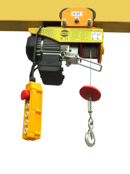 Мини таль передвижная OCALIFT PA-250 г/п 125/250кг, 12м, 220в  мощн. двигателя 0,51 кВт