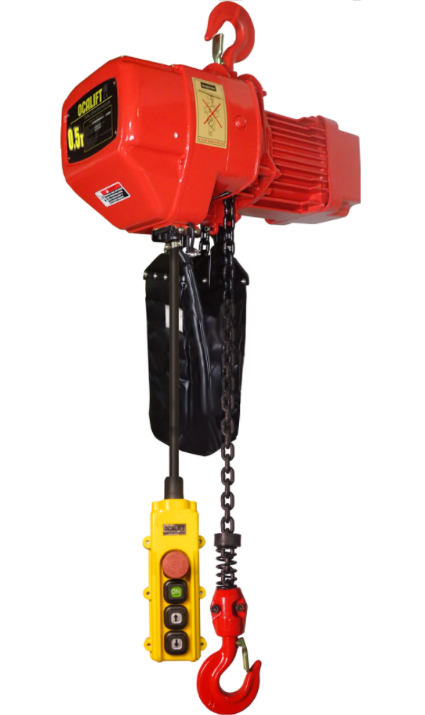 Таль цепная OCALIFT H005-01S 0,5т 100м для высотных работ 380в на крюке